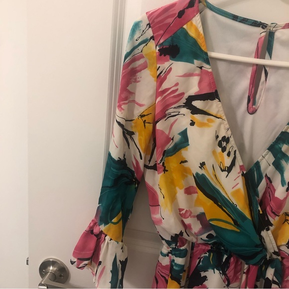 Painted Floral Romper - Picture 4 of 6